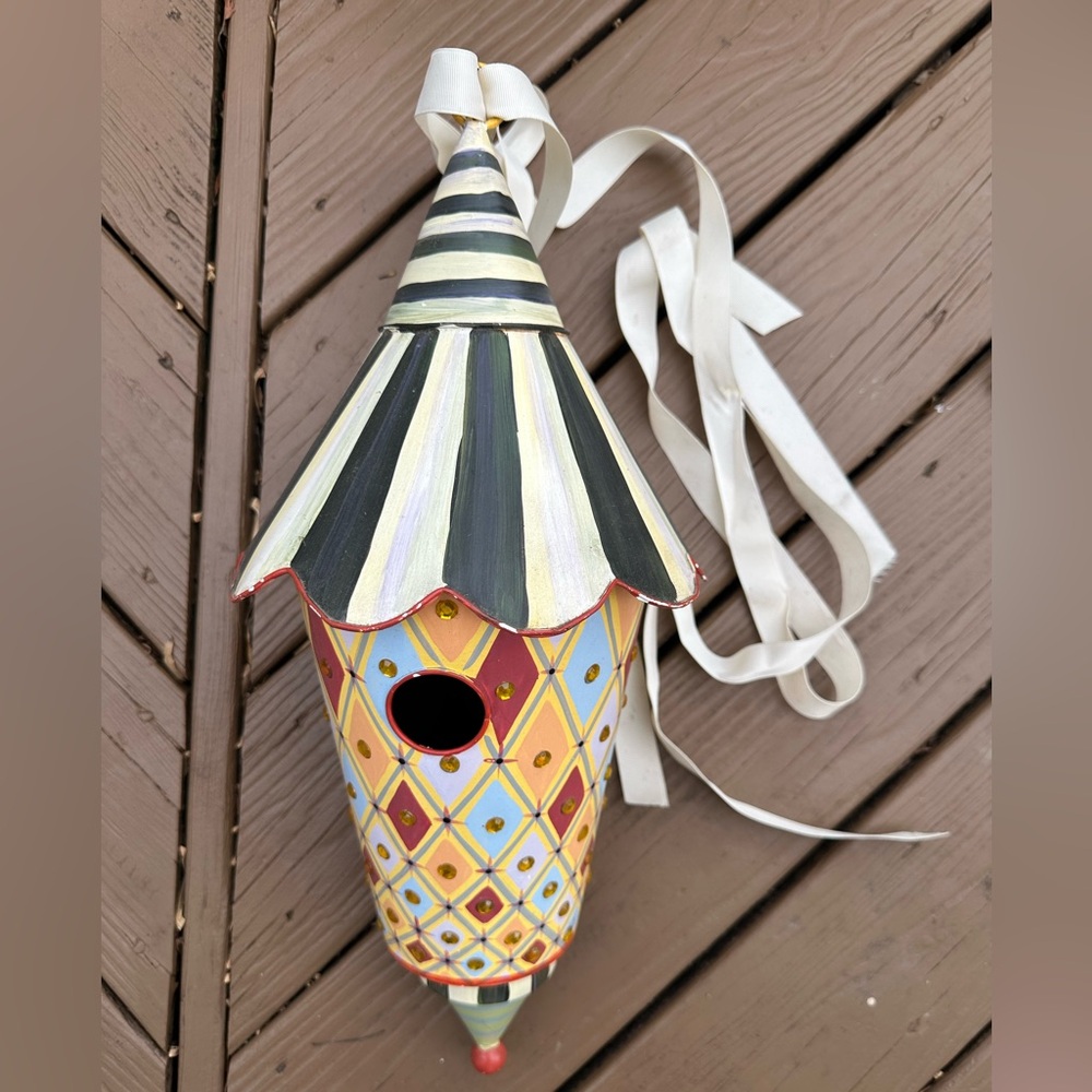 MacKenzie-Childs Multicolor Birdhouse 21”  x 11”